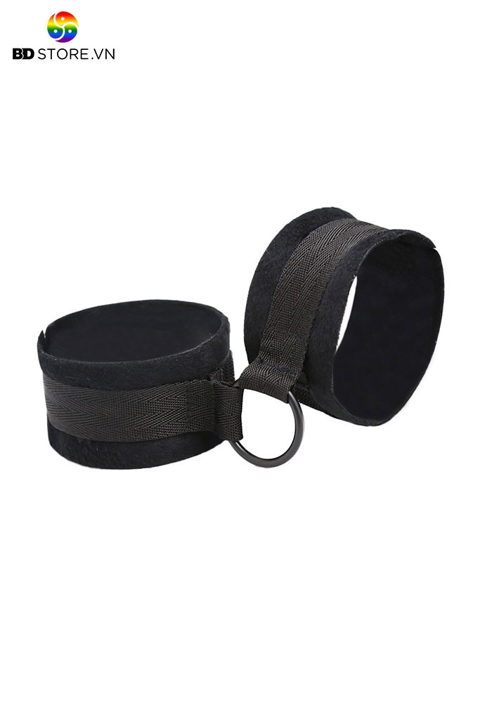 BDT067 - Còng tay tình yêu có rải ruy băng nối liền dài 25cm