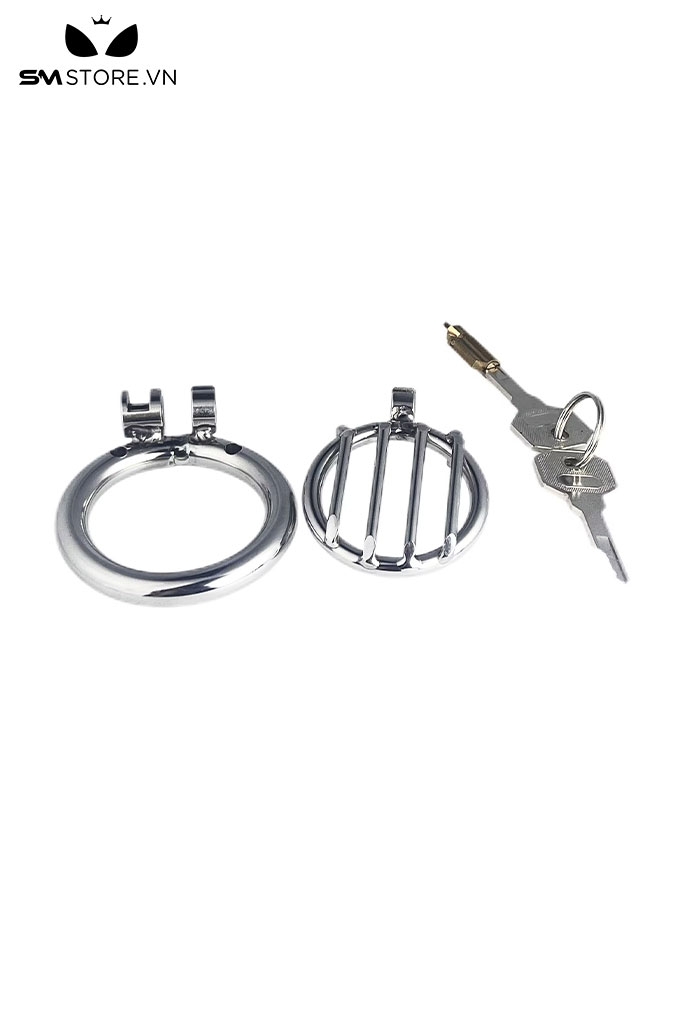 SMT865 - Khóa dương vật inox dạng tấm phẳng rỗng thiết kế thoáng khí