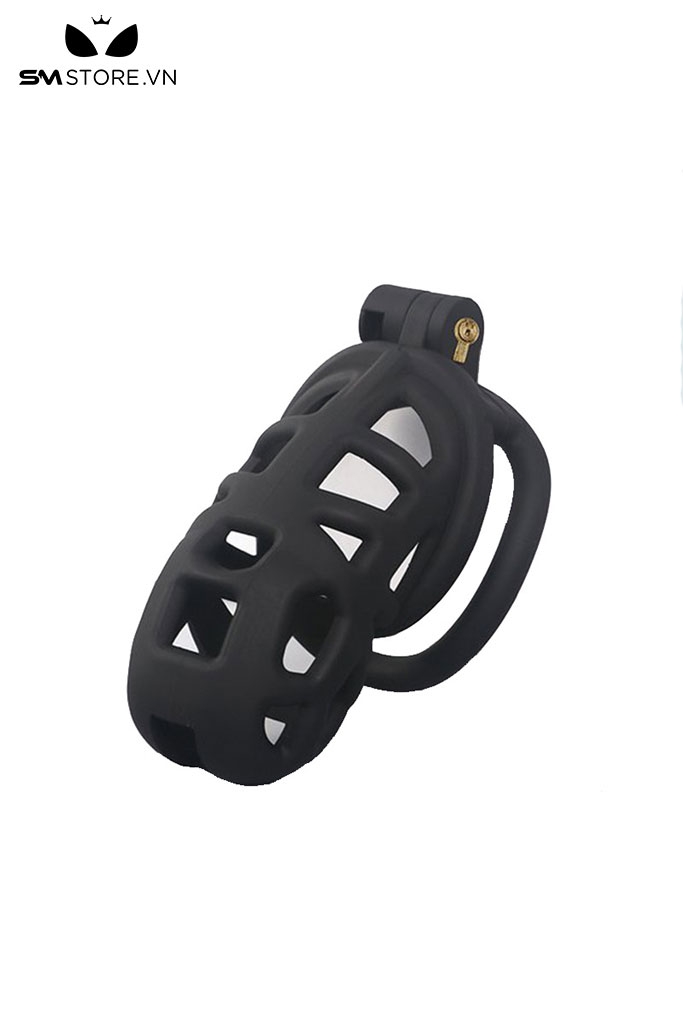 SMT178 - Khóa dương vật cobra bằng nhựa 4 size màu đen