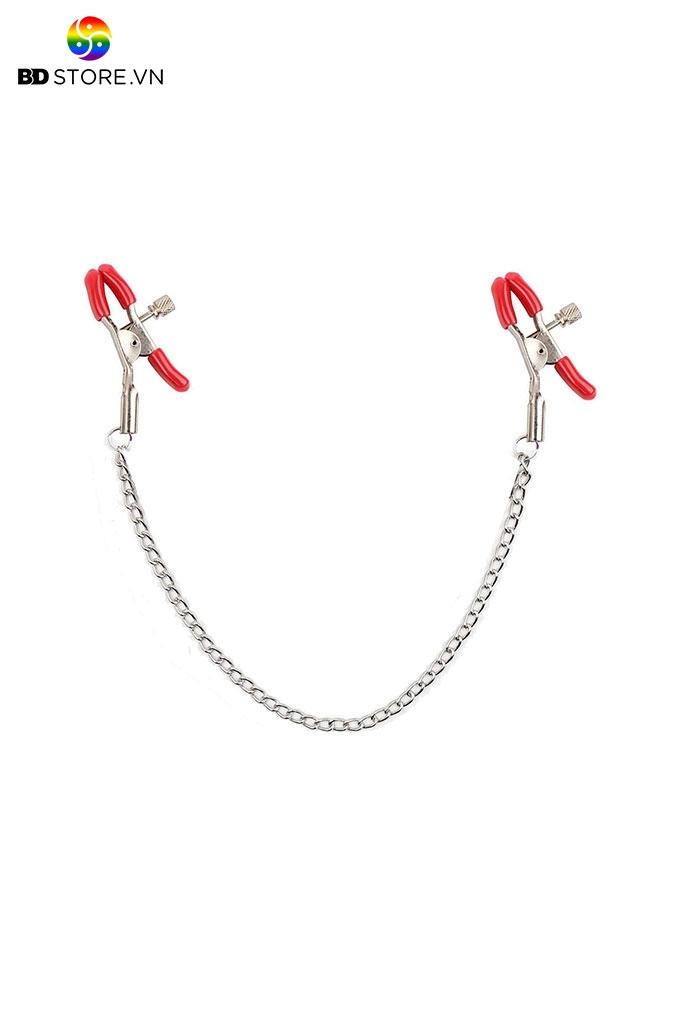 BDT035 - Kẹp ti kim loại có nút vặn thiết kế dây xích nối dài 30cm