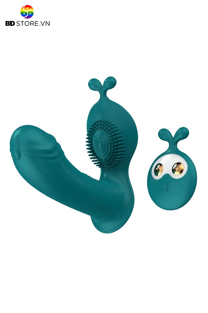 SMT985 - Dương vật giả tỏa nhiệt silicon điều khiển từ xa có 10 chế độ