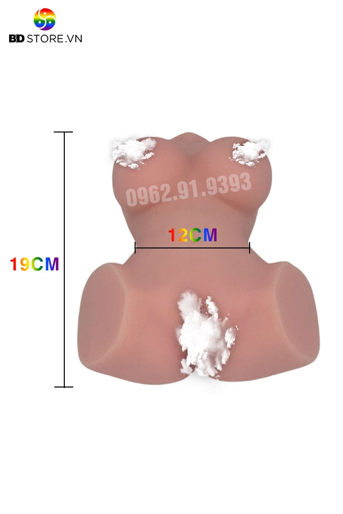 BDT1073 - Búp bê silicon cao cấp giá rẻ dài 19cm có eo thon ngực nở
