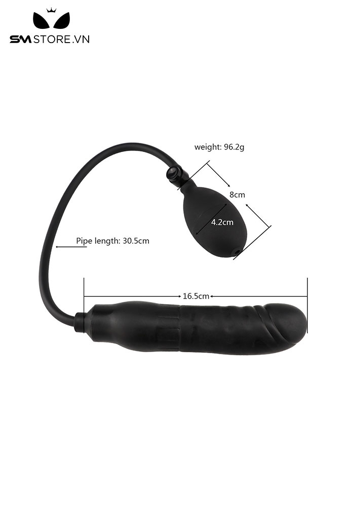 SMT205 - Đồ chơi anal pump chất liệu silicon mềm mại màu đen