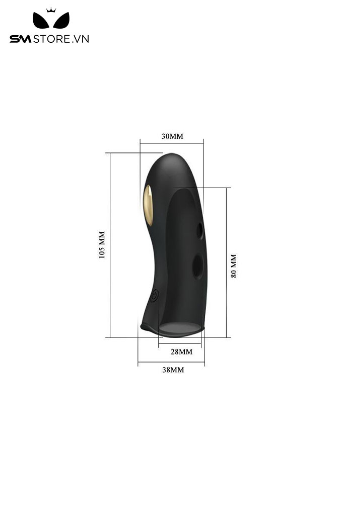 SMT759 - Ngón tay rung silicon tích hợp 7 chế độ rung kèm sốc điện