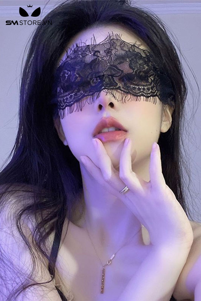 SMT013 - mặt nạ tình yêu sexy với thiết kế ren hoa kèm tua rua