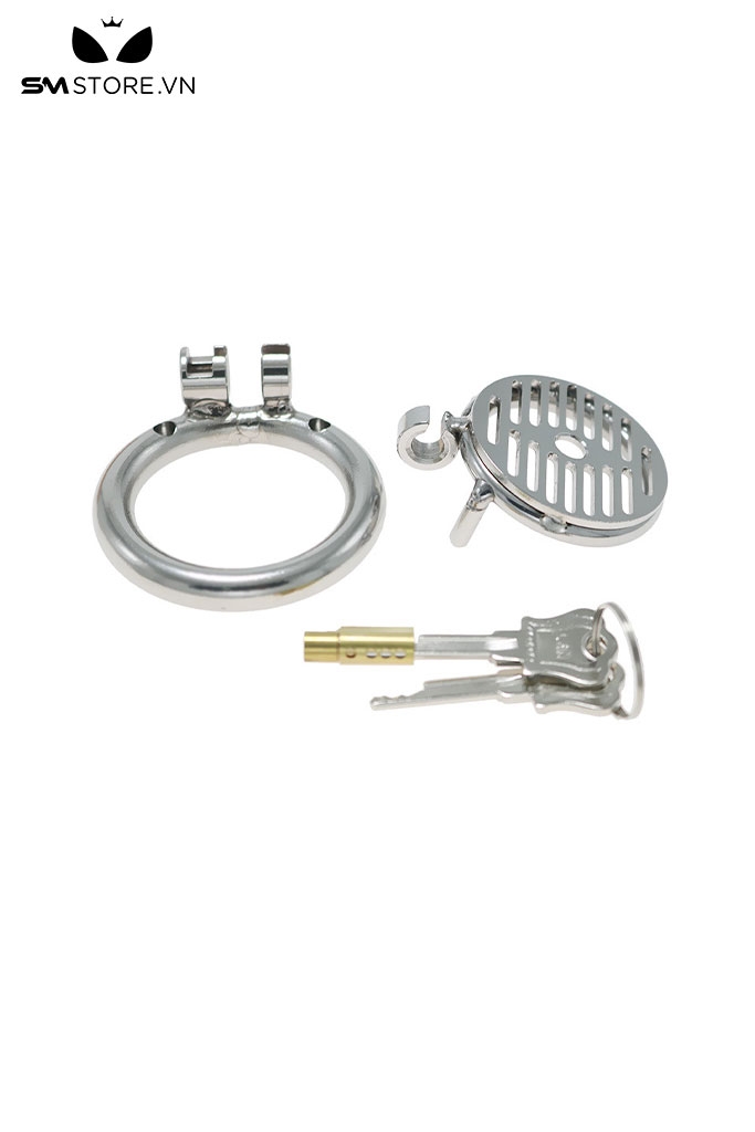 SMT868 - Khóa dương vật thép không gỉ dạng phẳng với 3 kích cỡ