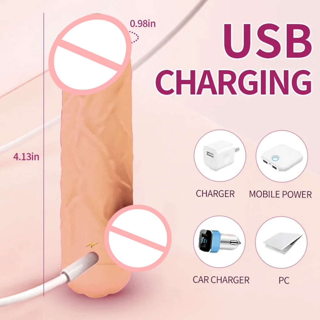 BDT4366 - Cu giả mini rung điều khiển qua APP có 10 tần số và sạc điện