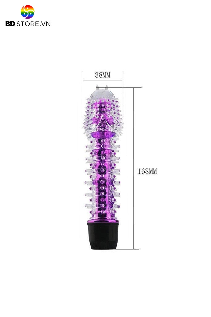 BDT716 - Cu giả rung có gai mềm chất liệu silicon dài 168mm