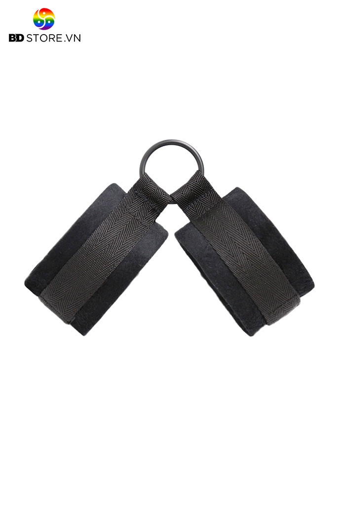 BDT067 - Còng tay tình yêu có rải ruy băng nối liền dài 25cm
