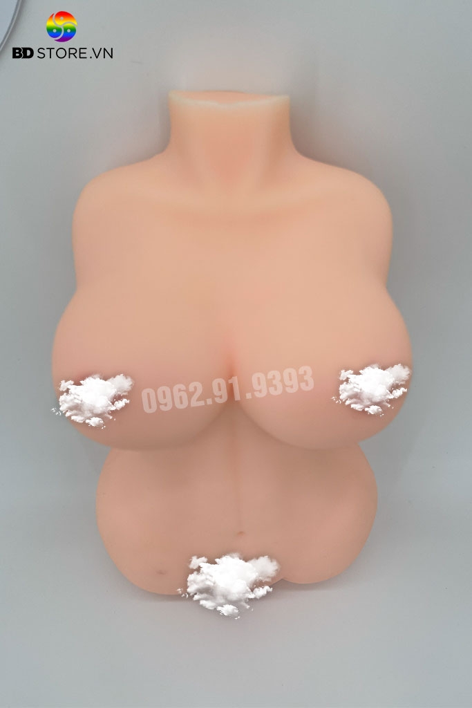 BDT1076 - Búp bê silicon mini bán thân có ngực nở mông cong dài 30.5cm