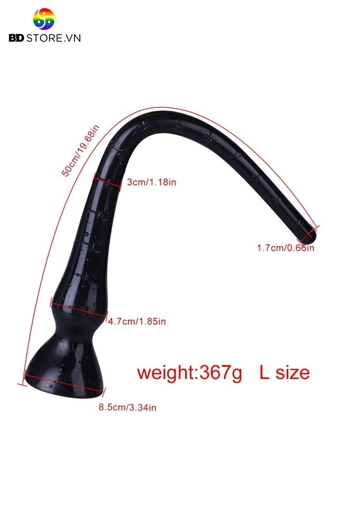 BDT4001 - Long anal có vạch chia kích thước và chân đế gắn tường