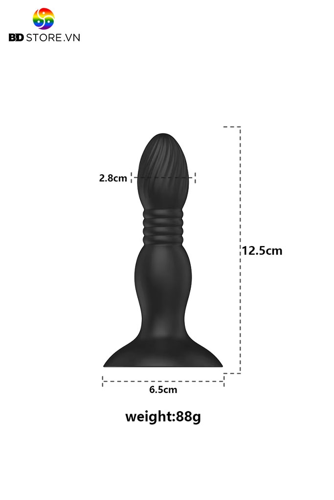 BDT3618 - Máy rung đầu dương vật mini điều khiển từ xa và sạc điện