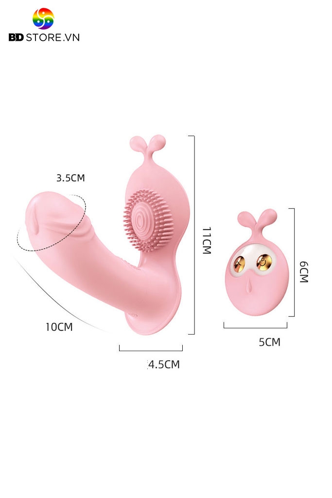 SMT985 - Dương vật giả tỏa nhiệt silicon điều khiển từ xa có 10 chế độ