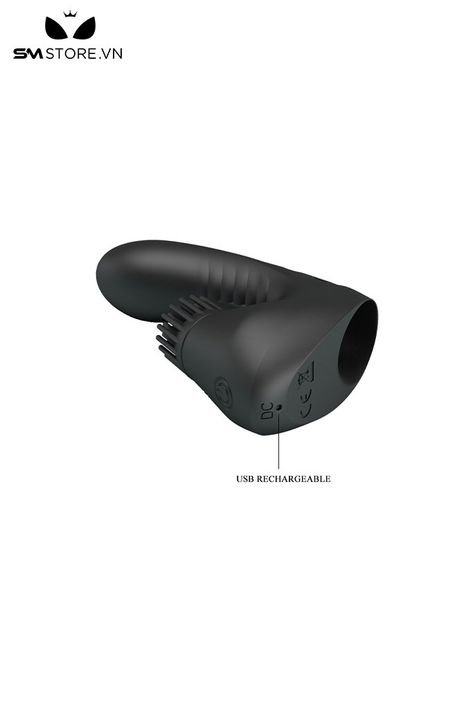 SMT756 - Ngón tay rung silicon với nhánh phụ nhiều gai dài 108mm