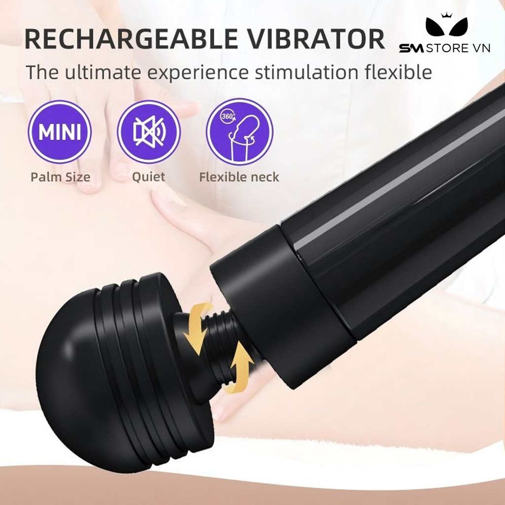 SMT1167 - Chày rung tình yêu bằng silicon dài 147mm kích thích âm vật