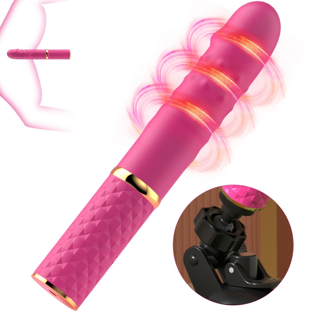 SMT2737 - Máy làm tình mini rung thụt xoay có đế dài 17.7cm