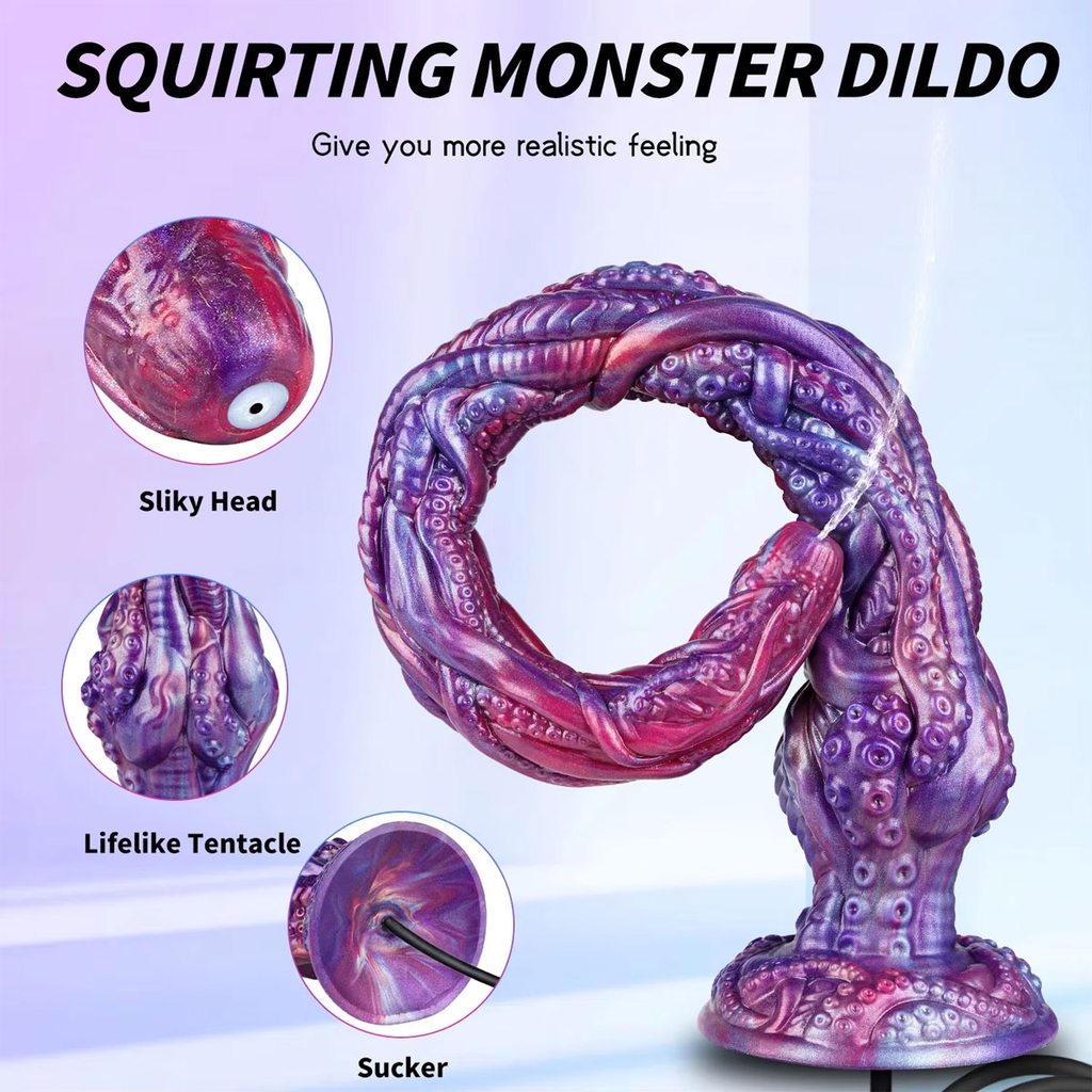 BDT3656 - Cu giả bắn tinh monster siêu dài có đế dính tường dài 50.5cm