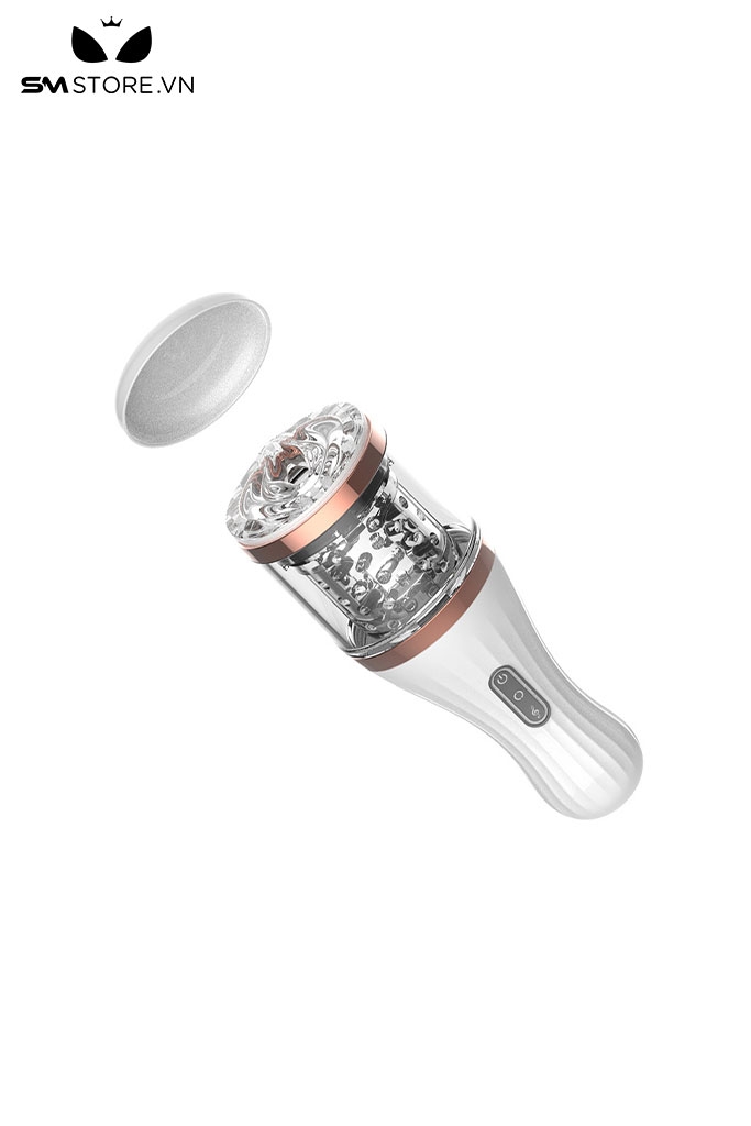 SMT2543 - Âm đạo giả silicon tự động xoay đảo chiều tự động dài 24cm