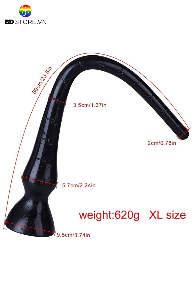 BDT4001 - Long anal có vạch chia kích thước và chân đế gắn tường