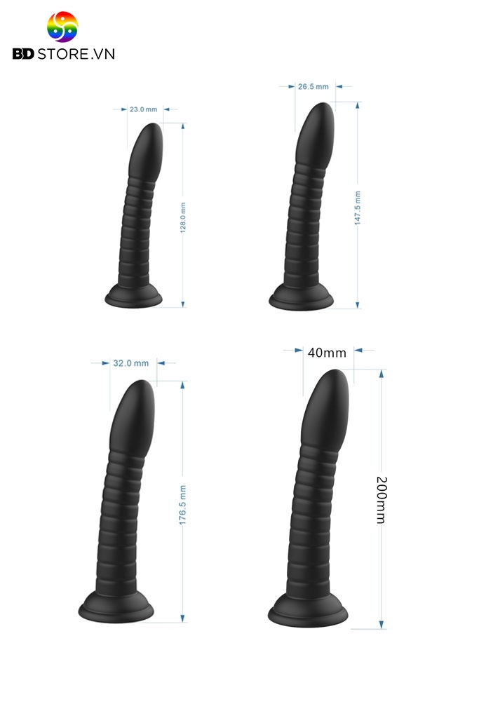 SMT1558 - Dương vật giả silicon liền quần trong suốt dài 17.9cm