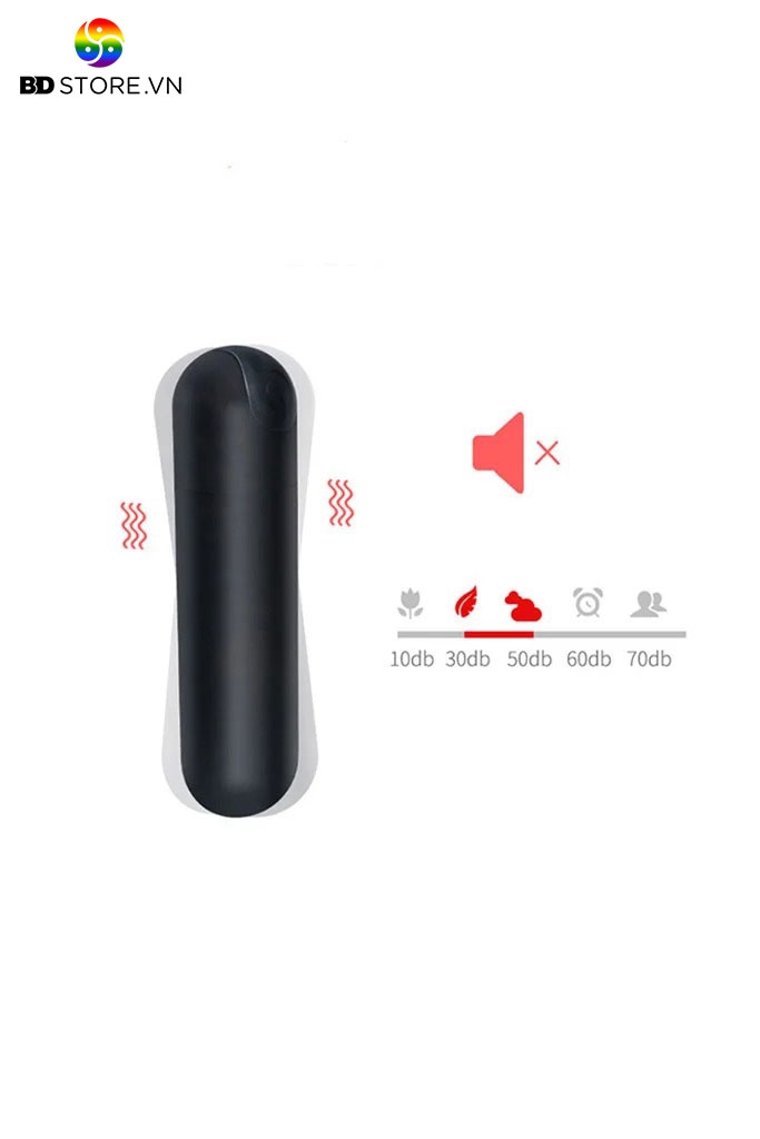 BDT1012 - Trứng rung viên đạn không dây có 10 chế độ sạc điện