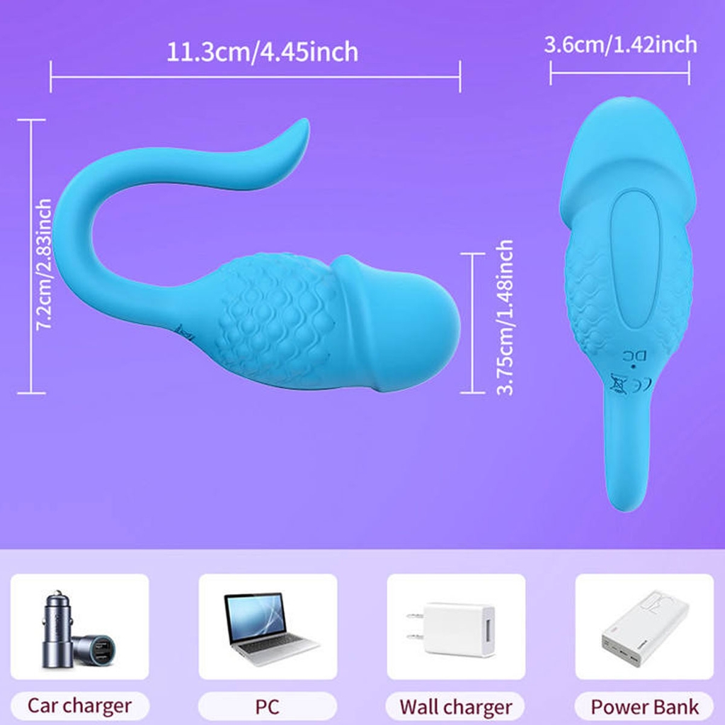 BDT1197 - Trứng rung điều khiển qua APP đầu dương vật và sạc điện