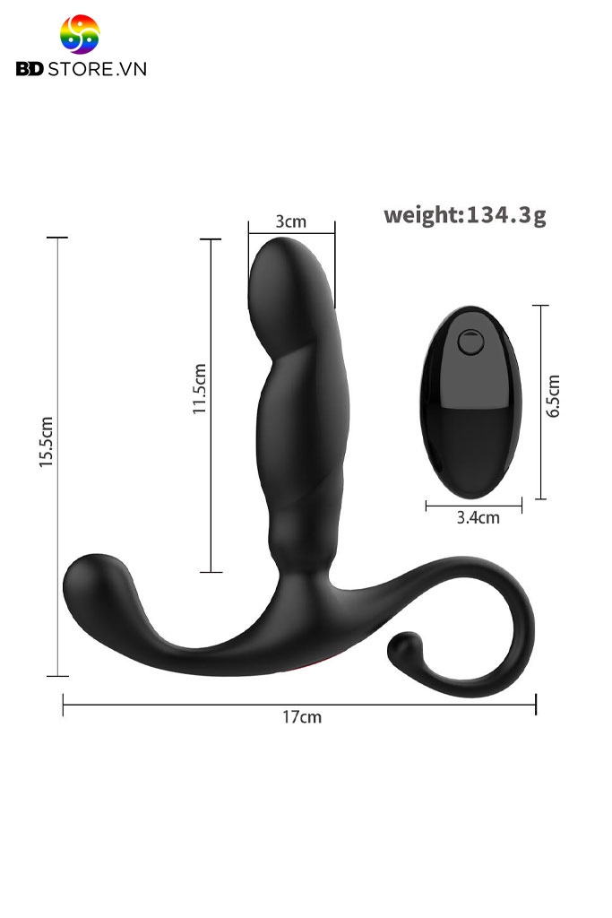 BDT1208 - Dương vật giả điều khiển từ xa sưởi ấm đến 42 độ sạc điện