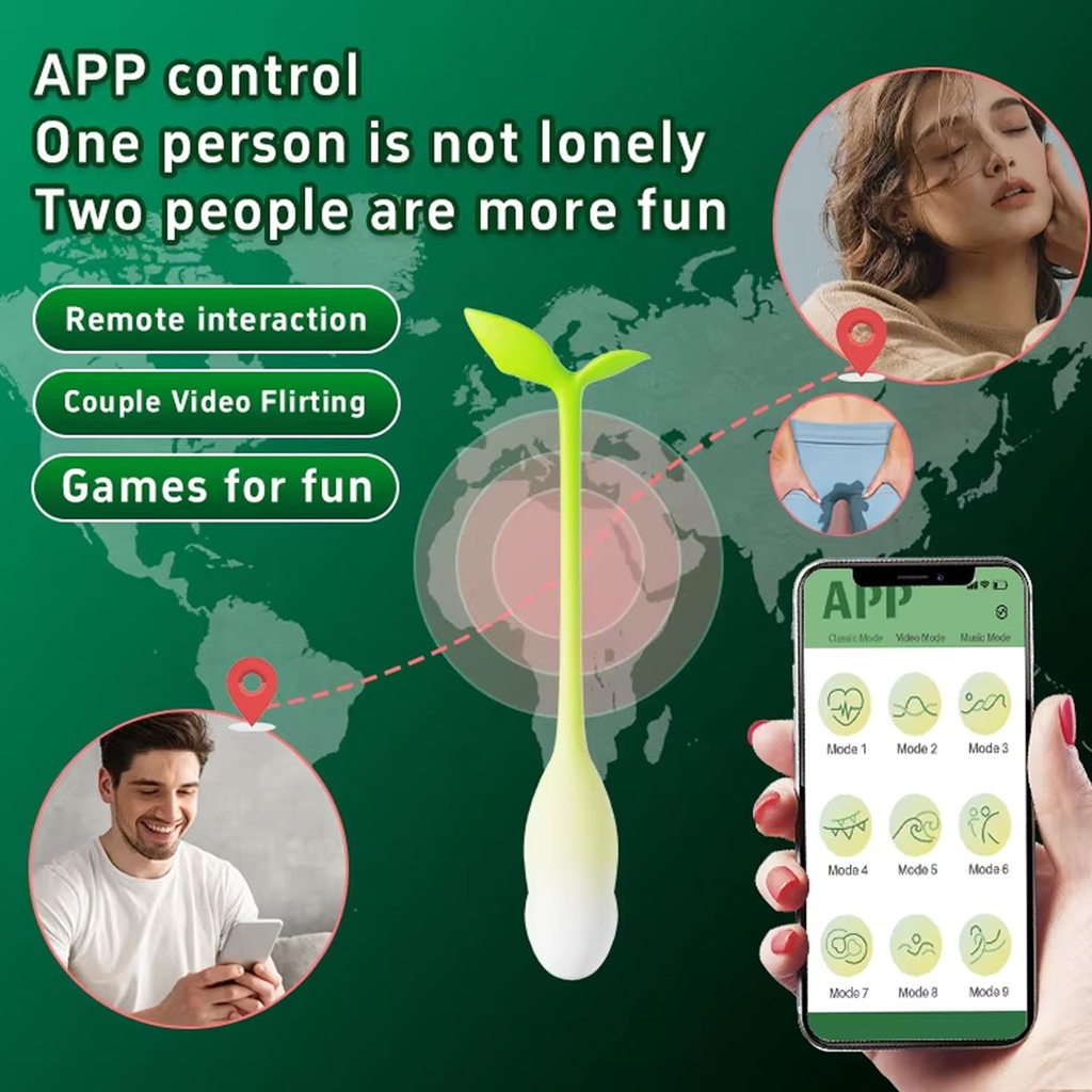 BDT1248 - Trứng rung ngụy trang cây mầm điều khiển qua APP