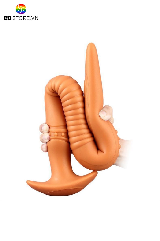 BDT1284 - Butt plug siêu dài chất liệu silicon mềm dẻo có 4 kích thước