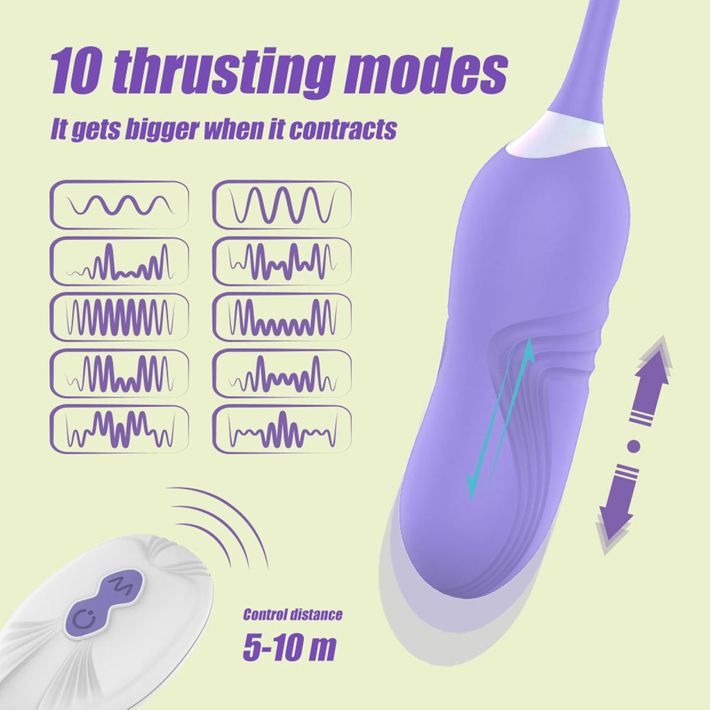 BDT1315 - Trứng rung không dây điều khiển từ xa dài 23cm sạc điện