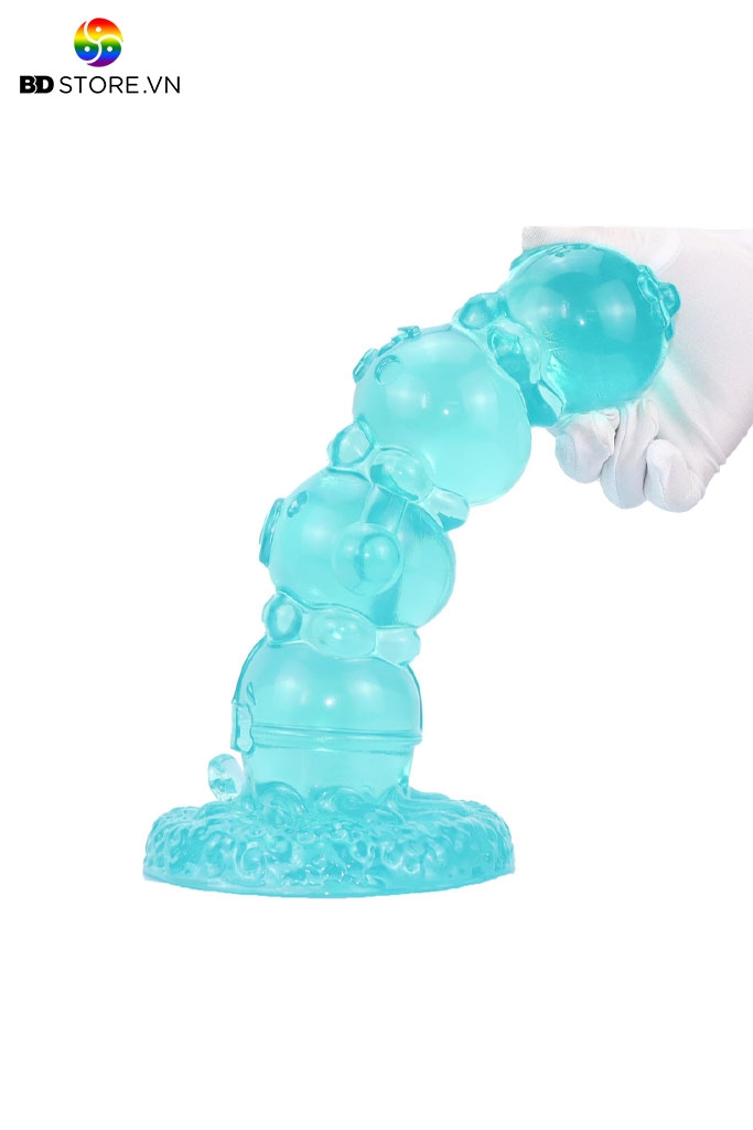 BDT1340 - Dương vật giả hít tường bi liền silicon mềm dài 15 và 21cm