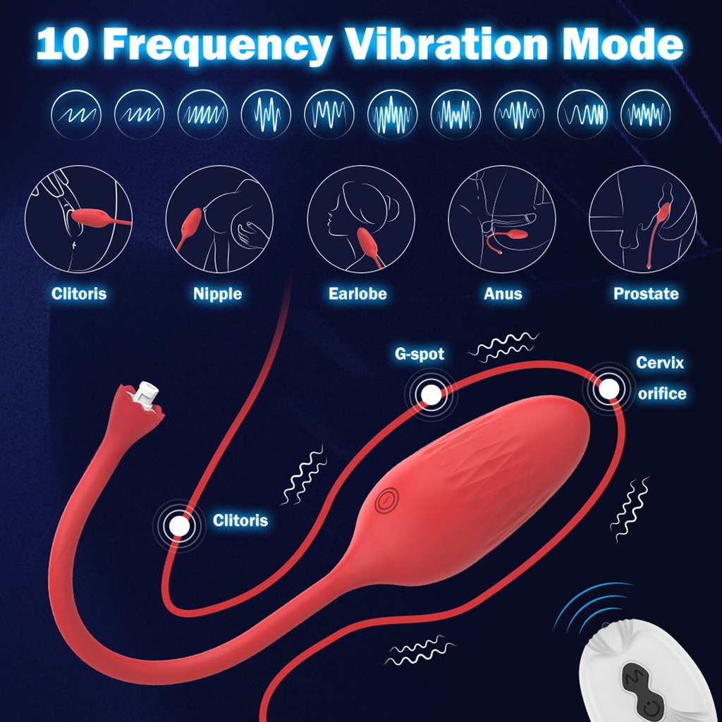 BDT1371 - Vòng rung đeo dương vật kích thích điểm G điều khiển từ xa