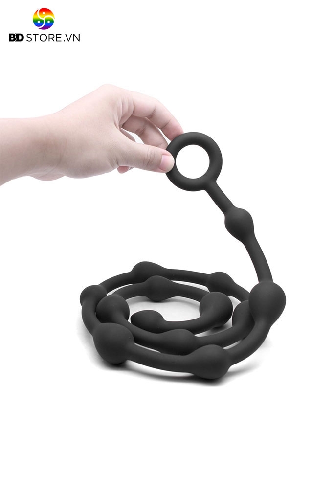 BDT141 - Anal beads silicon với chuỗi hạt có thể bẻ cong dài 111.5cm