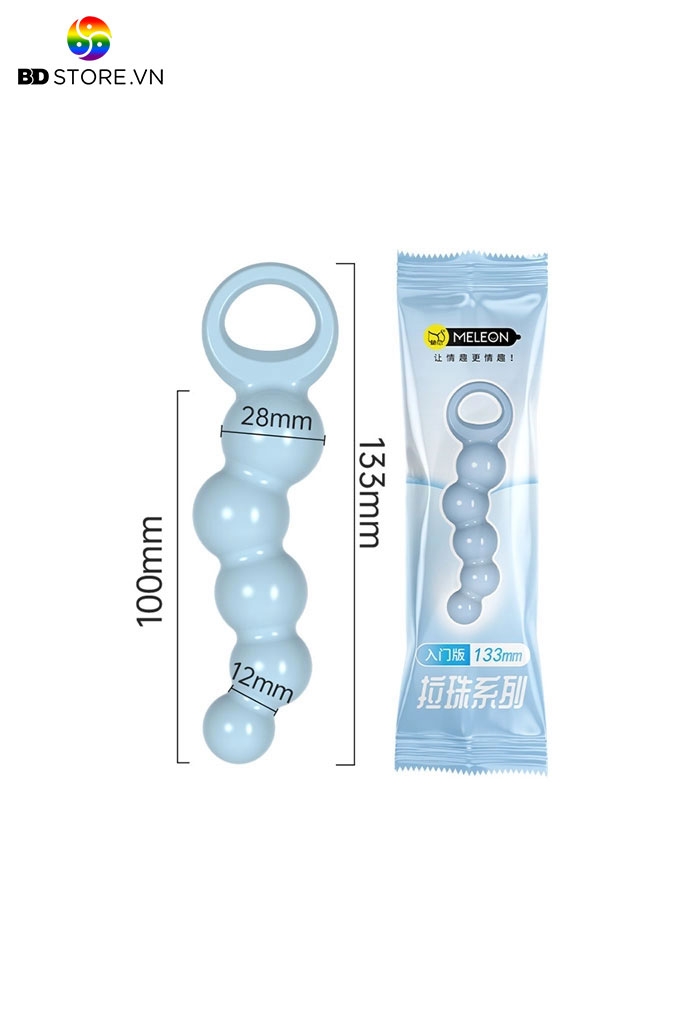 BDT1437 - Đồ chơi hậu môn bằng nhựa với 5 tầng dài 133mm