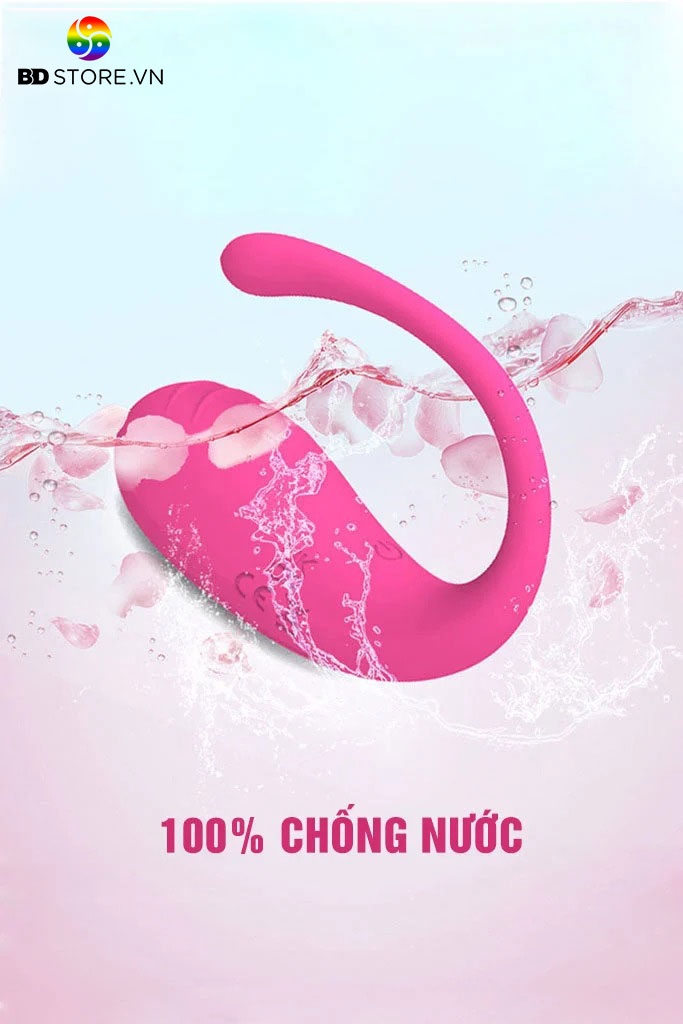 BDT155 - Trứng rung tình yêu silicon điều khiển qua APP sạc điện