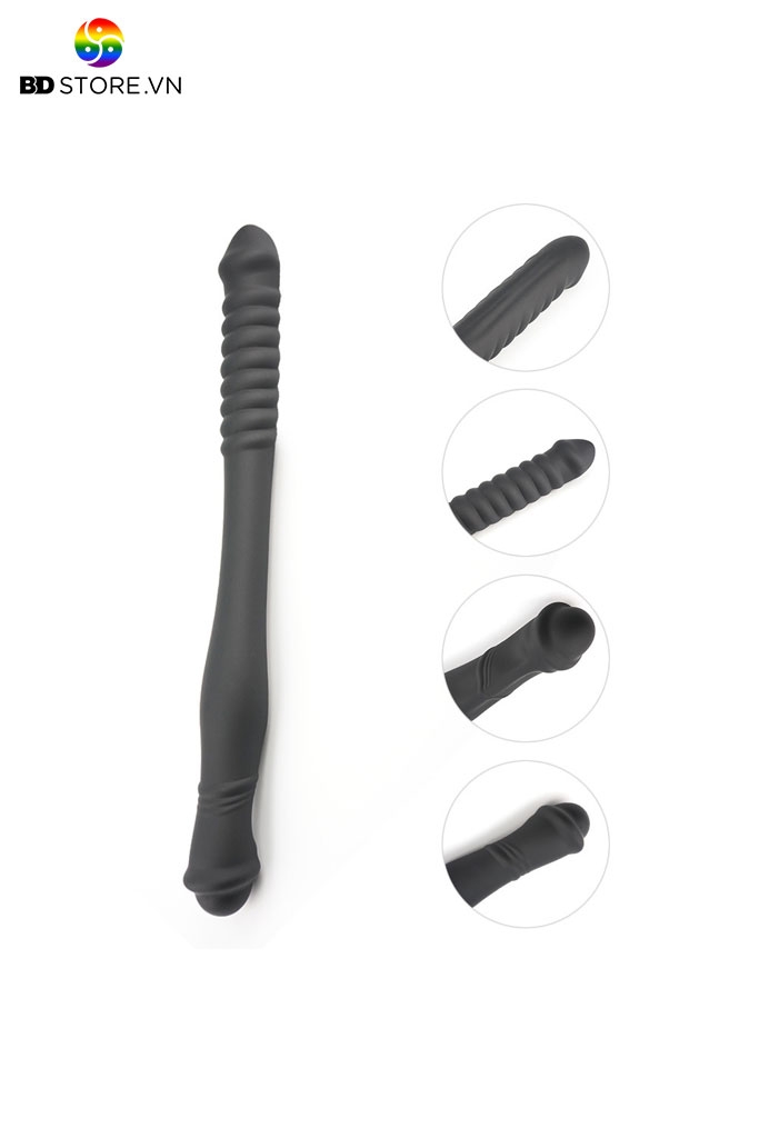 BDT1614 - Dương vật giả 2 đầu silicon mềm dẻo siêu dài 42cm