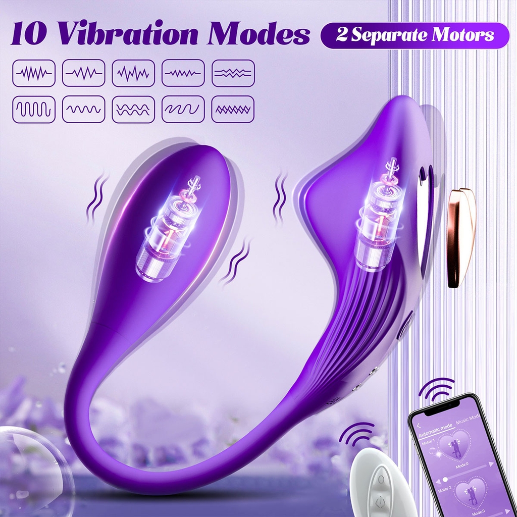 BDT1739 - Trứng rung hai đầu điều khiển từ xa có 10 chế độ dài 25cm