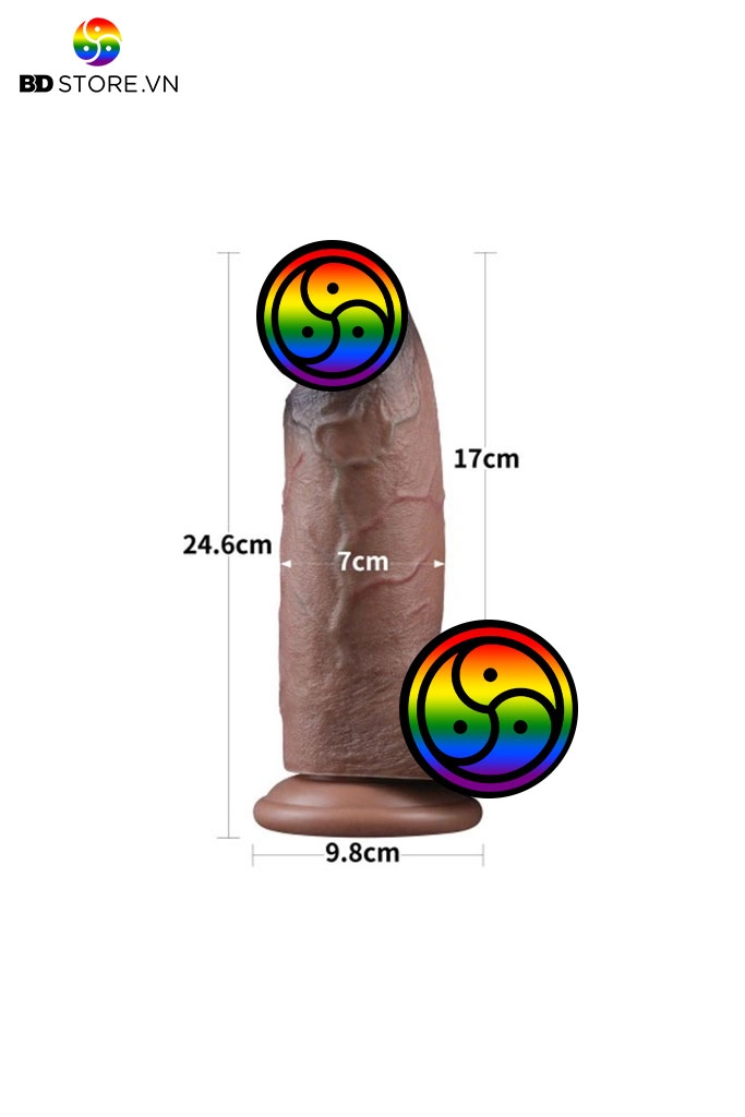 BDT1779 - Dương vật giả silicon siêu khủng Lovetoy dài 24.6cm