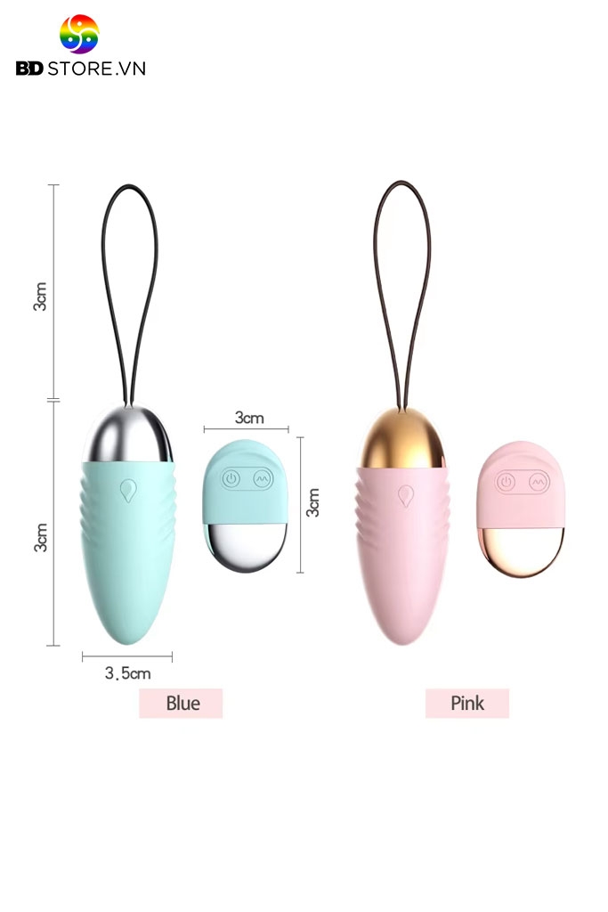 BDT181 - Trứng rung không dây có 10 tần số sạc điện dài 6cm