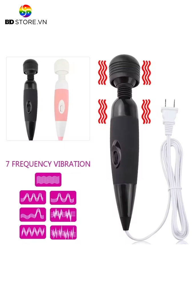 BDT183 - Chày rung tình yêu cắm điện trực tiếp dài 255mm độ ồn thấp