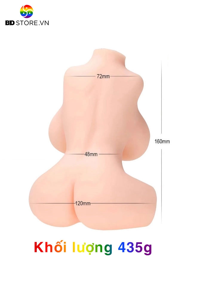 BDT1901 - Búp bê silicon mini nguyên khối có chân đế chân đùi dạng ngồi