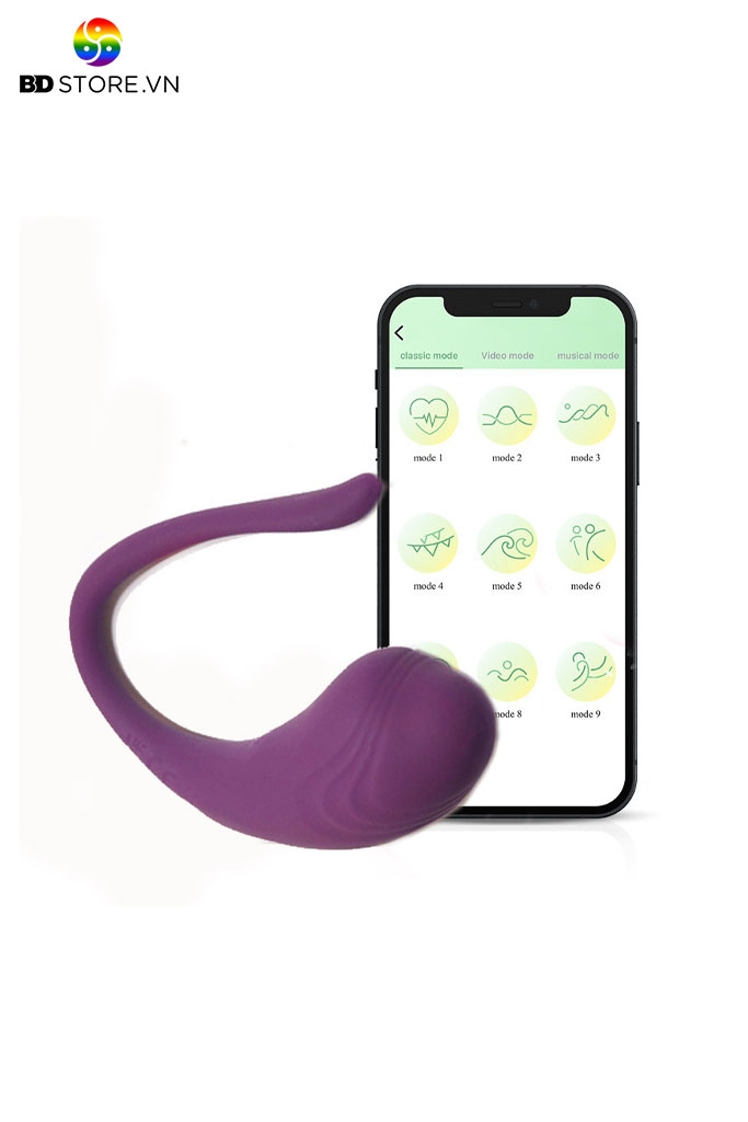 BDT1957 - Trứng rung sạc điện điều khiển qua APP có 10 chế độ chống nước