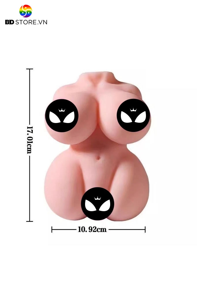 BDT2088 - Âm đạo giả bán thân có ngực nở và lỗ hậu môn dài 17cm