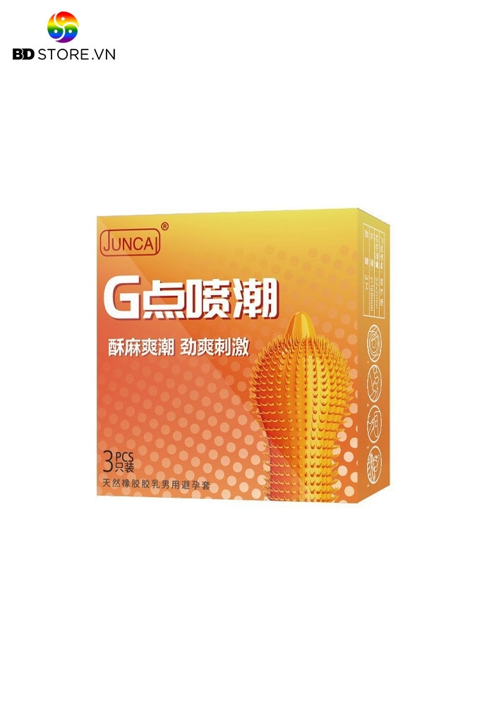 BDT211 - Bao cao su có gai mềm siêu mỏng ôm sát hộp 3 cái