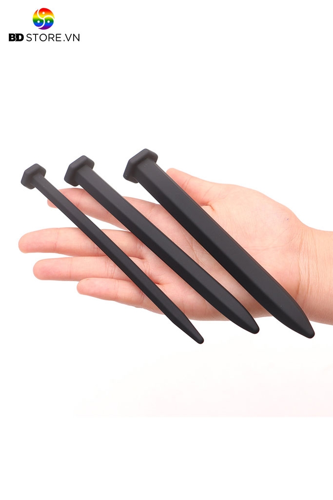 BDT2187 - Sounding đồ chơi niệu đạo silicon thiết kế vít trơn mịn dài 15.5cm