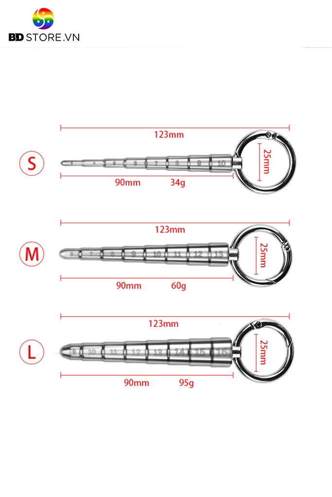 BDT2198 - Souding inox dạng hình trụ với cấu trúc phân tầng có 3 size