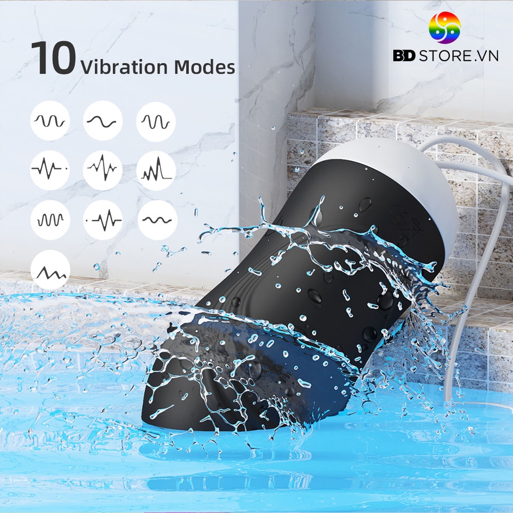 BDT2357 - Trứng rung không dây điều khiển từ xa sạc điện chống nước
