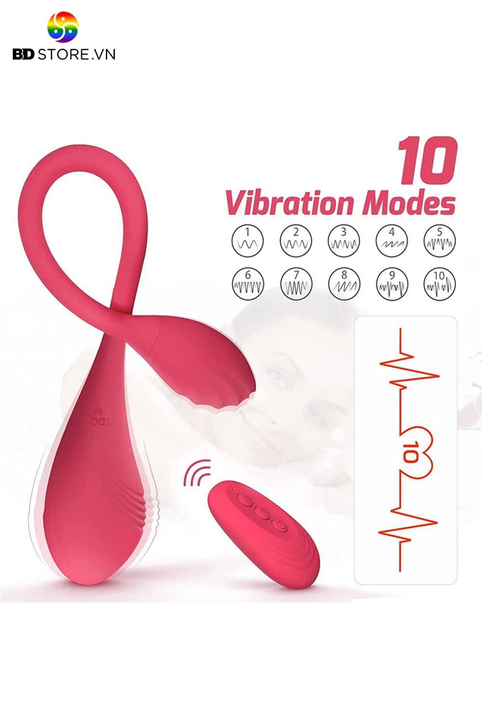 BDT2512 - Trứng rung 2 đầu điều khiển xa sạc điện kèm 10 chế độ