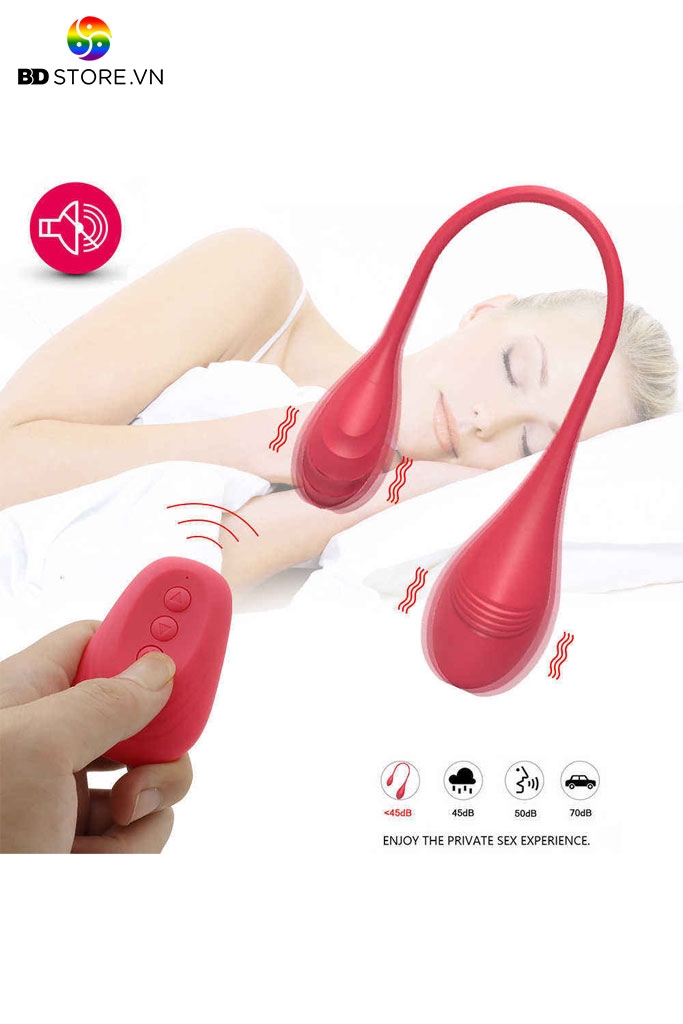 BDT2512 - Trứng rung 2 đầu điều khiển xa sạc điện kèm 10 chế độ