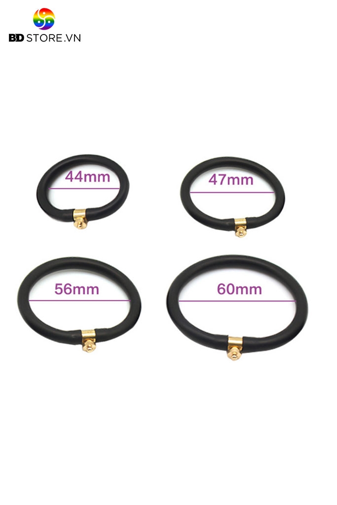 BDT2804 - Bộ 4 vòng đeo dương vật silicon có dây nối kích điện